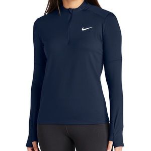 Nike Women's Dri-FIT Element 1/2-Zip Top Navy Blue